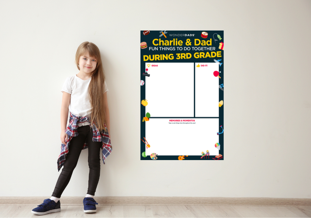 Personalized Poster of Dad-Kids Activities Personalized for Your Child's New Age