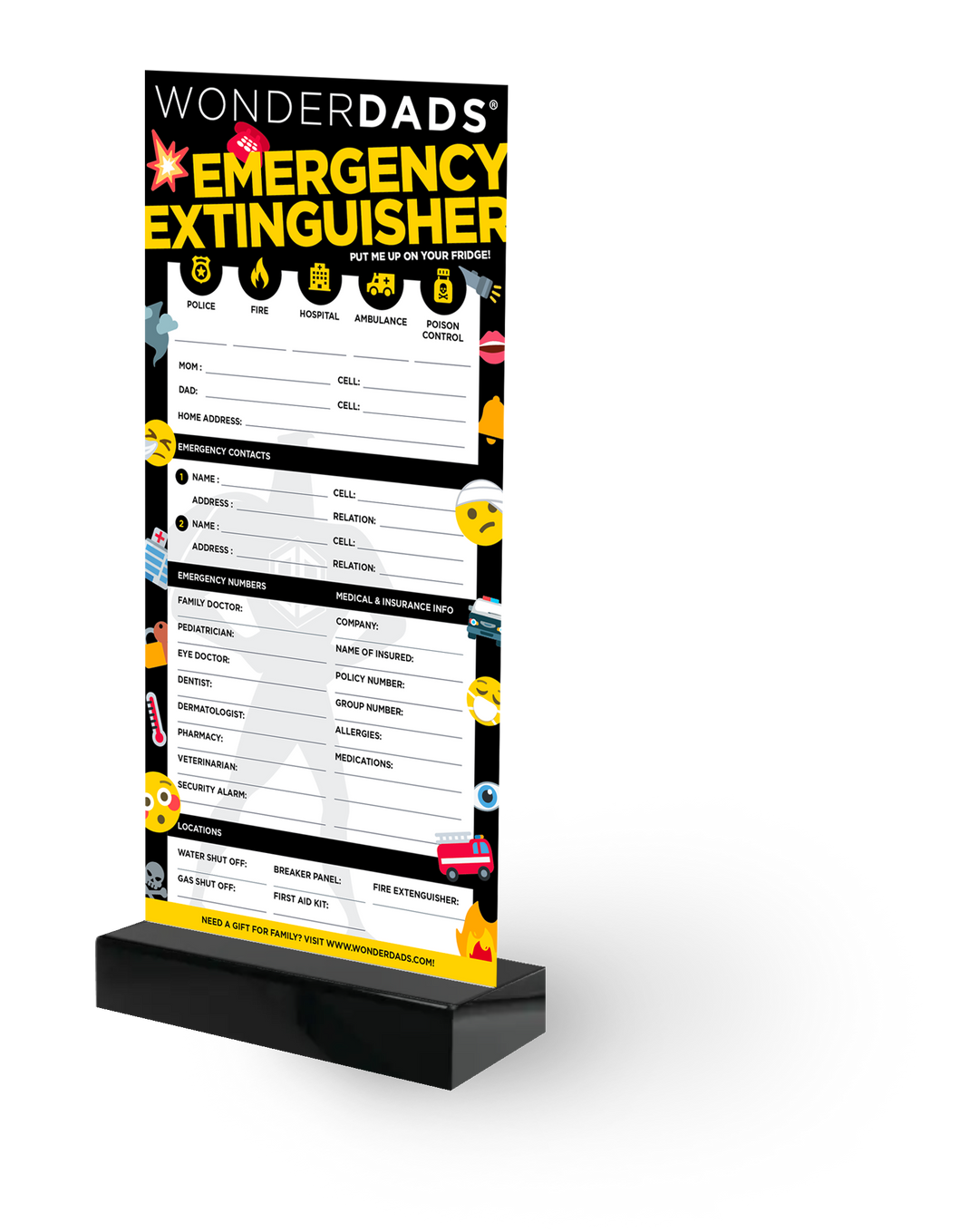 Emergency Extinguisher - Guaranteed to extinguish multiple emergencies during the childhood years!